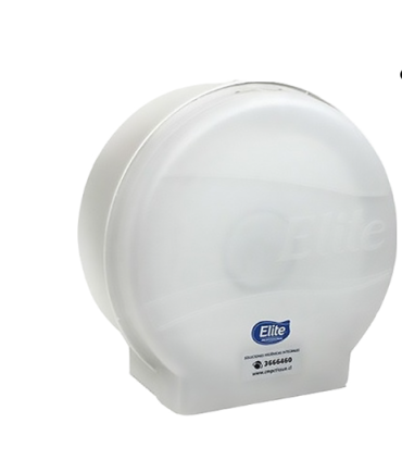 Dispensador Papel Higiénico Jumbo Acrílico Standard Blanco 89140 Elite