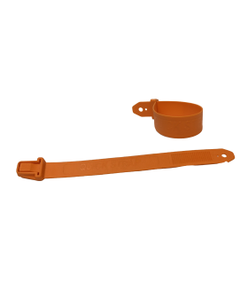 Banda marcadora plástica para pata Naranjo