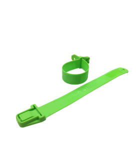 Banda marcadora plástica para pata Verde