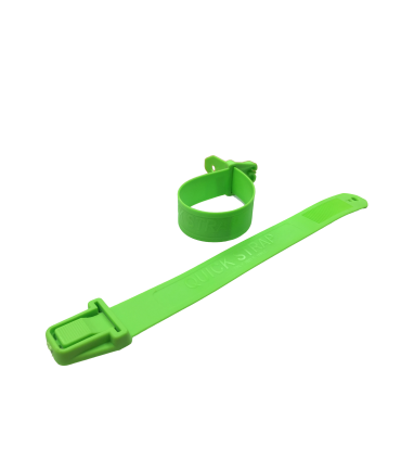Banda marcadora plástica para pata Verde