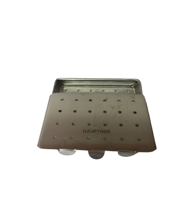 Caja de acero inoxidable para agujas