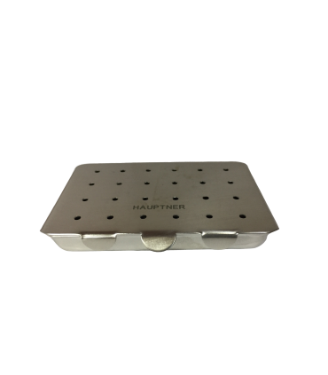 Caja de acero inoxidable para agujas