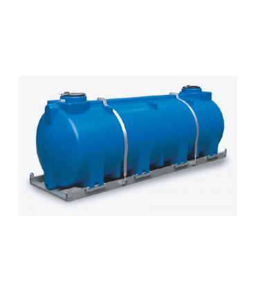 Estanque aljibe con fijación PVC 10.000 litros Austral Plastics