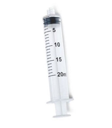 Jeringa desechable 20 cc Luer Lock unidad