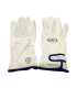 Guantes de cuero corto con ajuste de velcro par