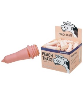 Chupete Peach Teat rosado para balde o alimentador de terneros