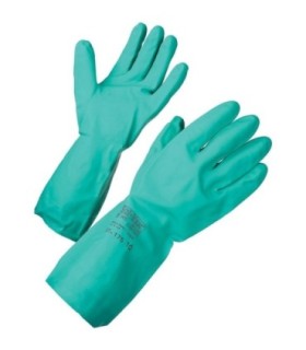 Guante nitrilo Solvex verde Par N 8