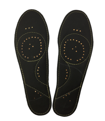 Plantilla de cuero con cobre  par