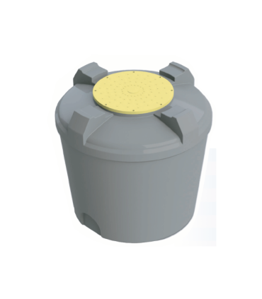 Estanque 3.000 litros azul con salida de 2 pulgadas Wenco