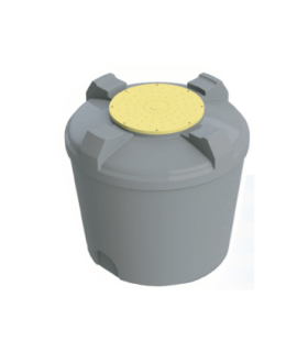 Estanque 5.000 litros azul con salida de 2 pulgadas Wenco