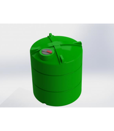 Estanque 15.000 litros azul con salida de 2 pulgadas Wenco