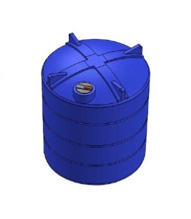 Estanque 20.000 litros azul con salida de 2 pulgadas Wenco