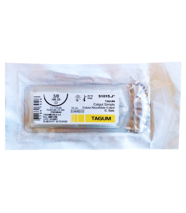 Catgut sobre N 3.0 con aguja (Mascotas)