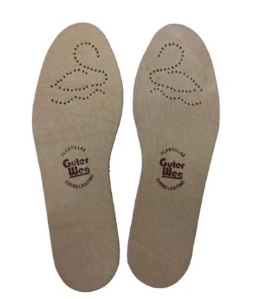 Plantilla de cuero  par