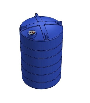 Estanque 30.000 litros azul con salida de 2 pulgadas Wenco