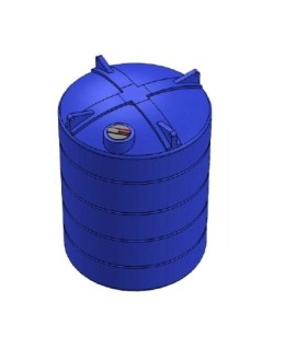 Estanque 25.000 litros azul con salida de 2 pulgadas Wenco