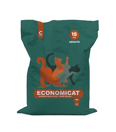 Concentrado para gato Economicat croqueta salmón 15 kgs