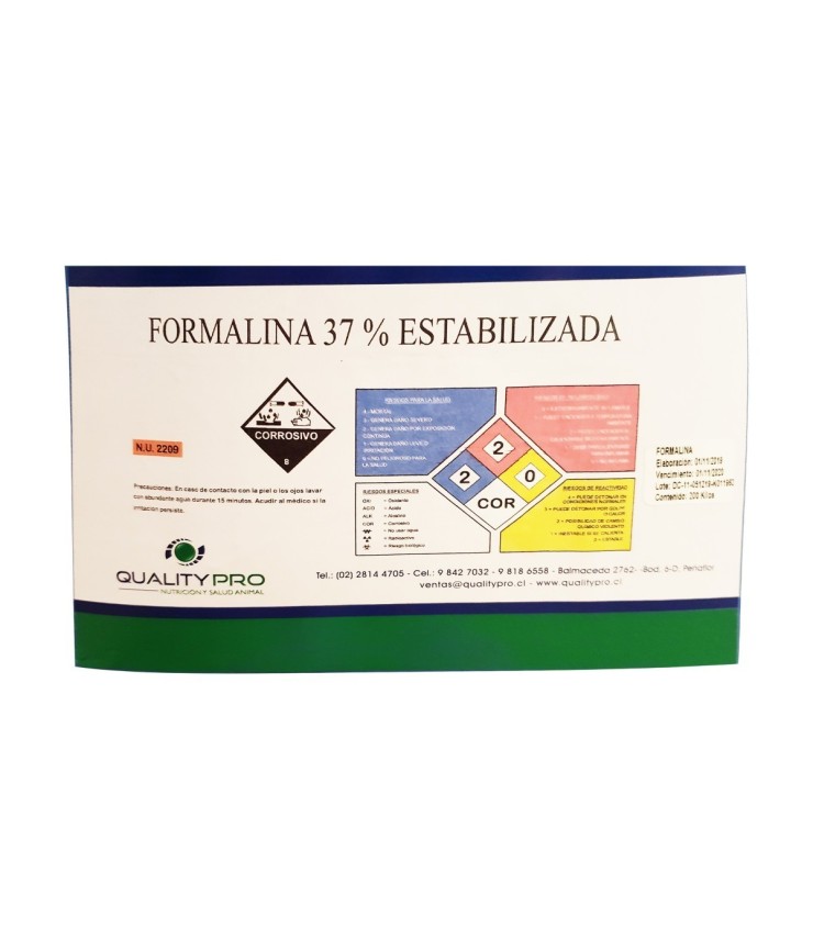 Formalina Color Rosa Formalina 200 lts