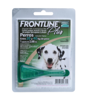 Frontline plus pipeta 2,68 ml para perros de 20-40 kgs.