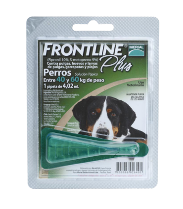 Frontline plus pipeta 4,02 ml para perros de 40-60 kgs.