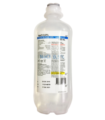 Suero fisiológico 500 cc