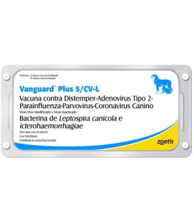 Vacuna caninos Vanguard óctuple dosis