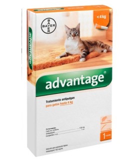 Advantage gato 0,4 ml hasta 4 Kgs.