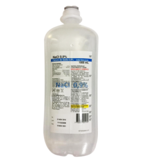 Suero Fisiologico litro envase flexible