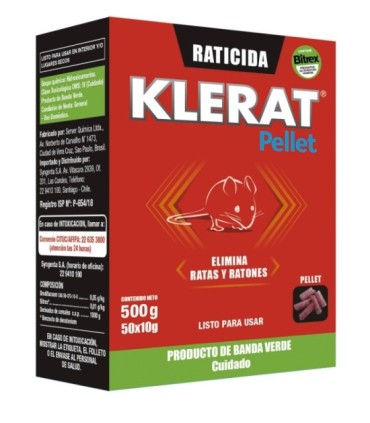 Klerat pellet 500 gramos