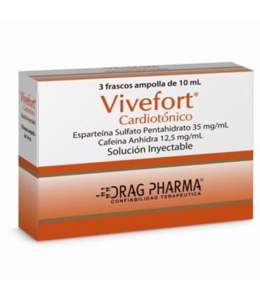 Vivefort (Cardiotónico) caja 3 frascos x 10 cc
