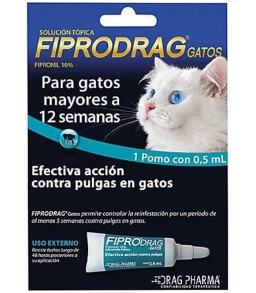 Fiprodrag pipeta 0,50 ml para gatos