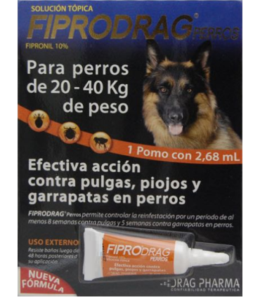Fiprodrag pipeta 2,68 ml para perros entre 20-40 kgs