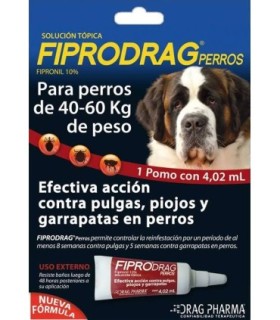 Fiprodrag pipeta 4,02 ml para perros entre 40-60 kgs