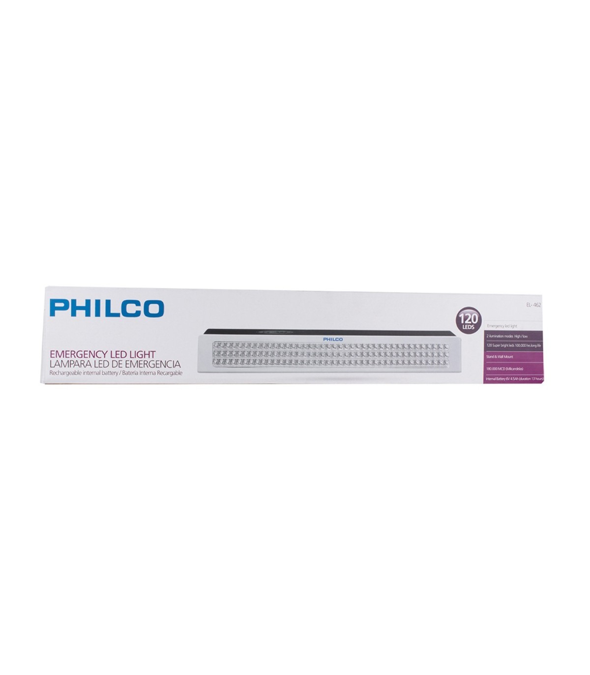 L Mpara De Emergencia Recargable Led Philco