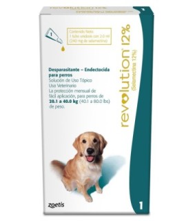 Revolution 12% pipeta 2 ml para perros de 20 a 40 kgs