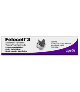 Vacuna Vanguard felino Felocell dosis