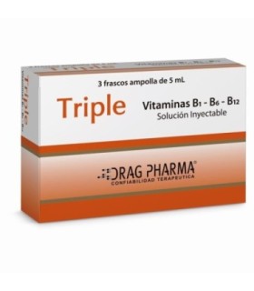 Vitamina triple 20.000 (3 frascos x 5 ml)