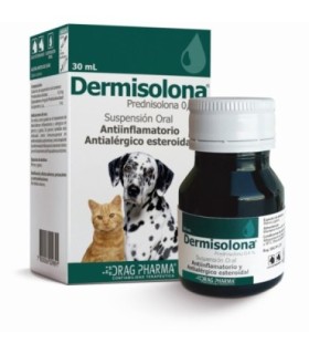 Dermisolona oral perros y gatos 30 cc