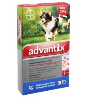 Advantix pipeta 2,5 ml para perros de 10-25 kgs