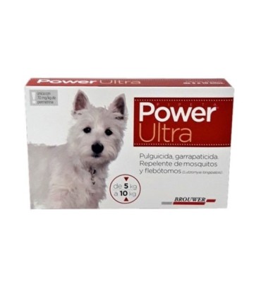 Power ultra pipeta 1,75 ml para perros de 5-10 kgs