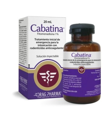 Cabatina inyectable 20 ml