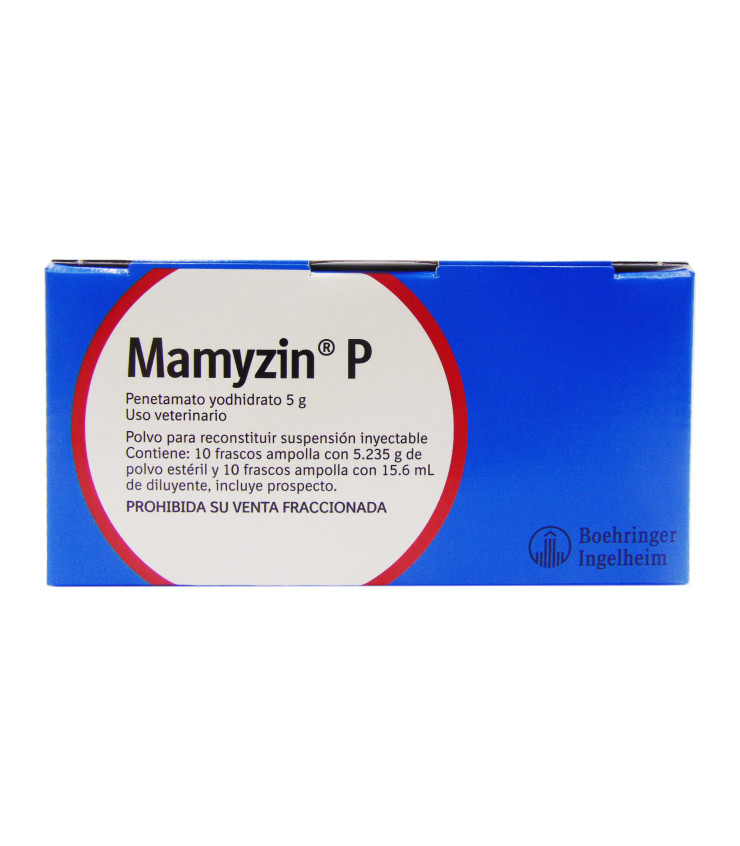 Mamzin Injection Mamyzin P inyectable caja 10 frascos