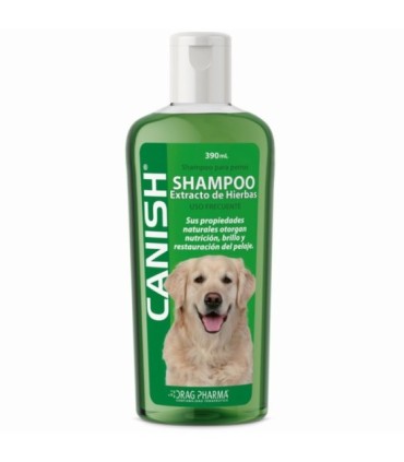 Shampoo Canish extracto hierbas 390 ml