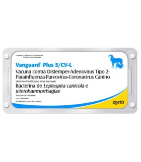 Vacuna caninos Vanguard Óctuple 25 dosis