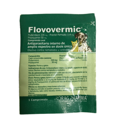 Flovovermic Comprimido para Raza Chica