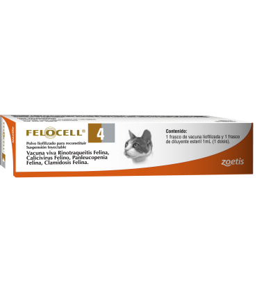 Vacuna felinos Felocell 4 monodosis