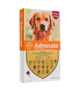 Advocate pipeta 2,5 ml para perros entre 10-25 kgs