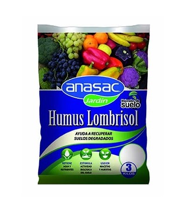 Mejorador de Suelo Humus Lombrisol 3 Kgs