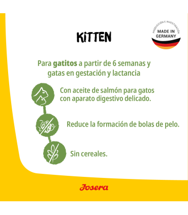 Josera Kitten Grain Free 2 kgs - Gato Cachorro