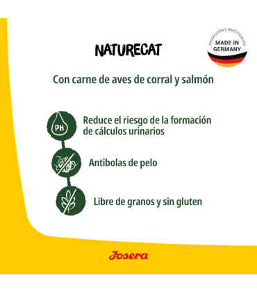 Josera Naturecat 10 kgs - Gato Cachorro/ Adulto - Alta Actividad